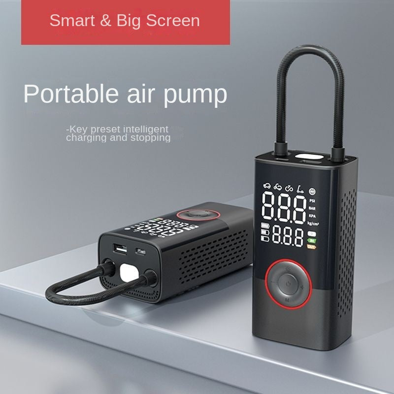 Portable Air Pump Mini Bicycle Electric Tire Pump Handheld Charging Dual-purpose Car Inflation