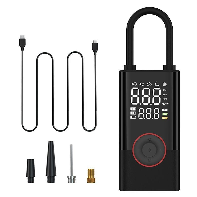 Portable Air Pump Mini Bicycle Electric Tire Pump Handheld Charging Dual-purpose Car Inflation