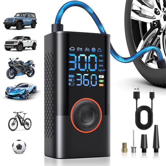 Portable Air Pump Mini Bicycle Electric Tire Pump Handheld Charging Dual-purpose Car Inflation